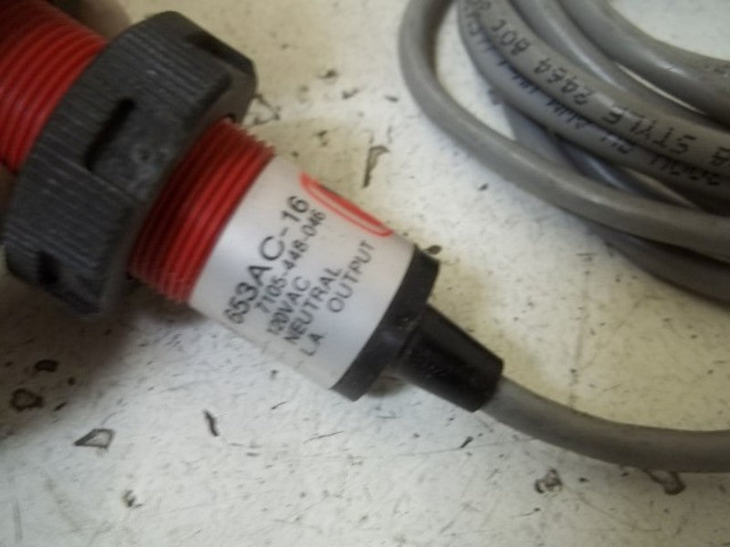 WARNER ELECTRIC MCS 653AC-16 REFLECTIVE SENSOR  UNMP