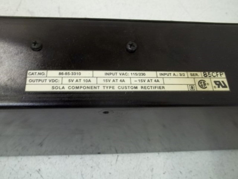 SOLA 86-85-3310 CUSTOM RECTIFIER  NSMP