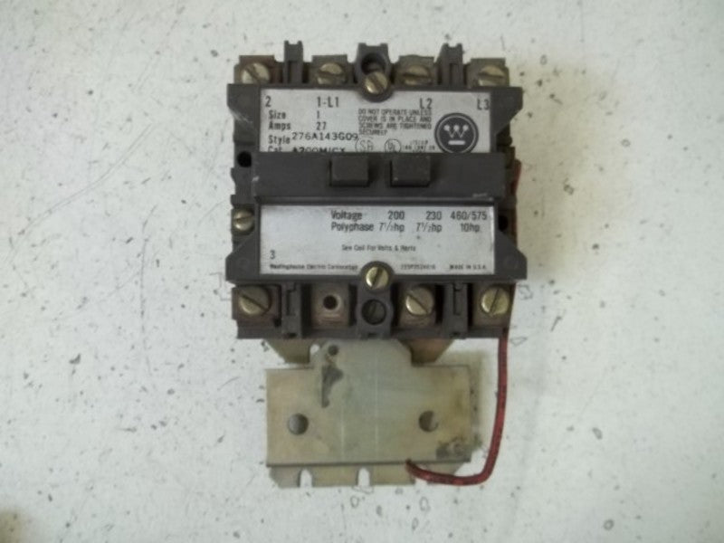 WESTINGHOUSE A200M1CX STARTER CONTACTOR  UNMP