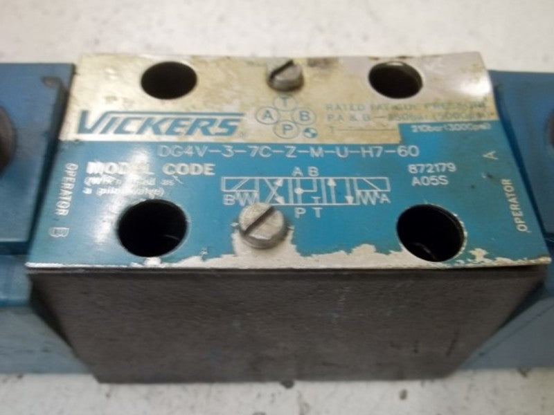 VICKERS DG4V-3-7C-Z-M-U-H7-60 872179 SOLENOID VALVE  UNMP