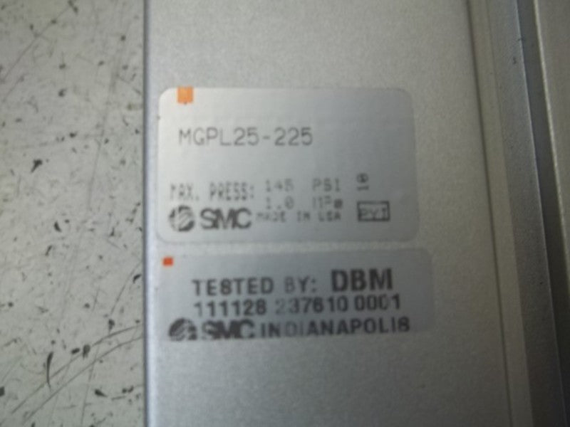 SMC MGPL25-225 PNEMATIC GUIDED CYLINDER  NSNP