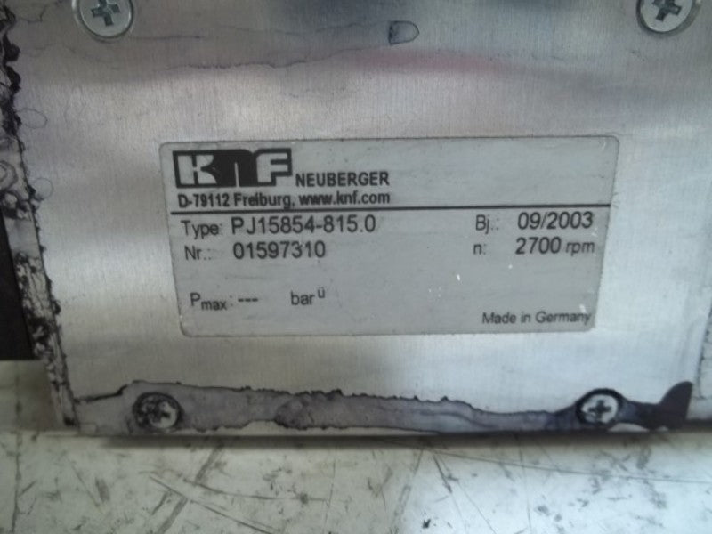 KNF NEUBERGER PJ15854-815.0 PUMP TYPE  UNMP