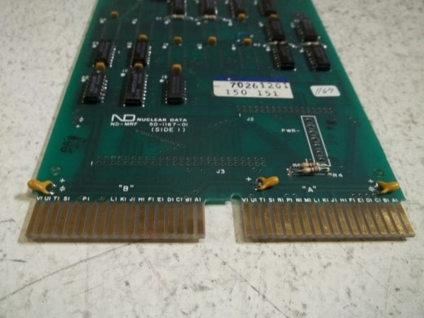 NUCLEAR DATA 50-1167-01 MEMORY BOARD  UNMP