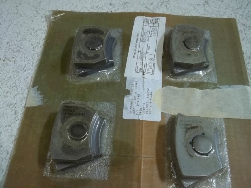 LOT OF 4 DELAVAL 3660441-001-D2 8" SHOES NSMP