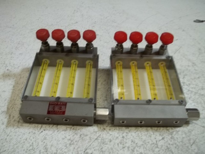 LOT OF 2 BROOKS CD-81-FI-2 TURBINE FLOW METER UNMP