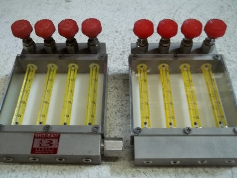 LOT OF 2 BROOKS CD-81-FI-2 TURBINE FLOW METER UNMP