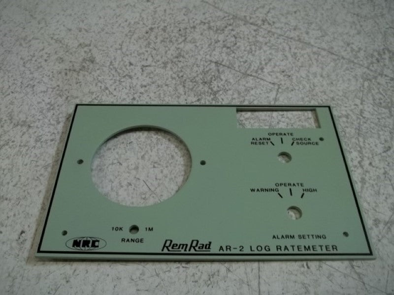 REM RAD AR-2 FACEPLATE RATEMETER  NSNP