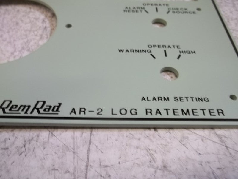REM RAD AR-2 FACEPLATE RATEMETER  NSNP