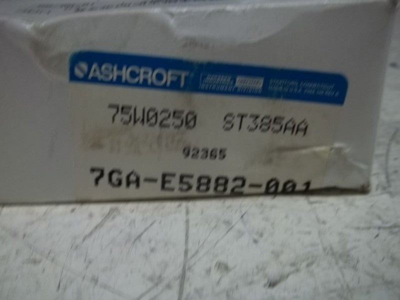 ASHCROFT 75W0250-ST385AA  NSMP