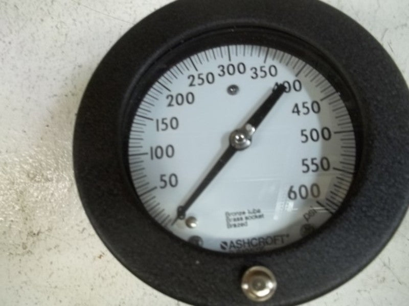 ASHCROFT 451377AS02B-600# DURAGAUGE 0-600 PSI  NSMP