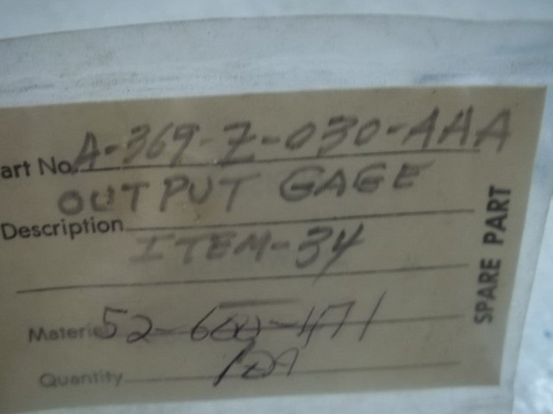 BROOKS A-369-Z-030-AAA OUTPUT GAUGE  NSNP