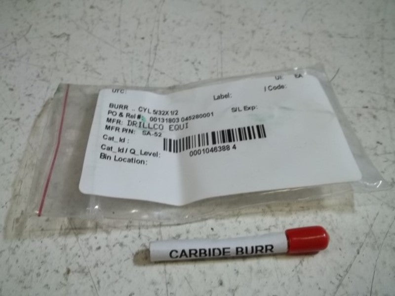 CARBIDE BURR SA-52 D/C CYLINDRICAL  NSMP