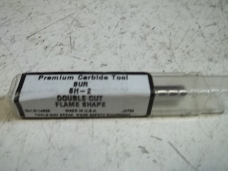 CARBIDE BURR SH-2 PREMIUM TOOL DOUBLE CUT FLAME SHAPE  NSMP