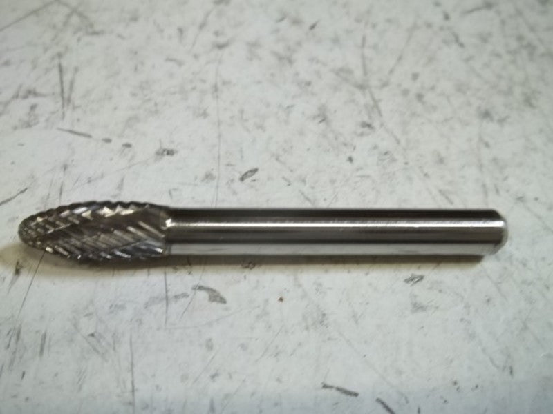 CARBIDE BURR SH-2 PREMIUM TOOL DOUBLE CUT FLAME SHAPE  NSMP