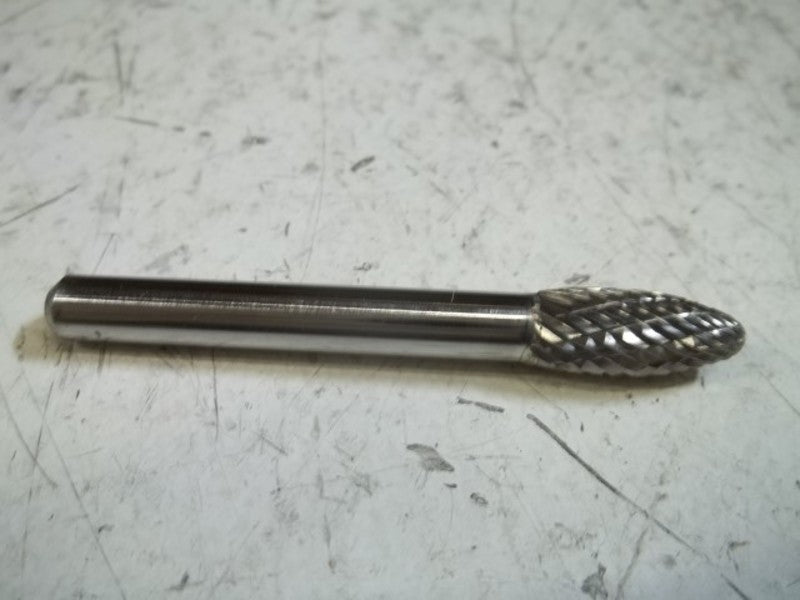 CARBIDE BURR SH-2 PREMIUM TOOL DOUBLE CUT FLAME SHAPE  NSMP