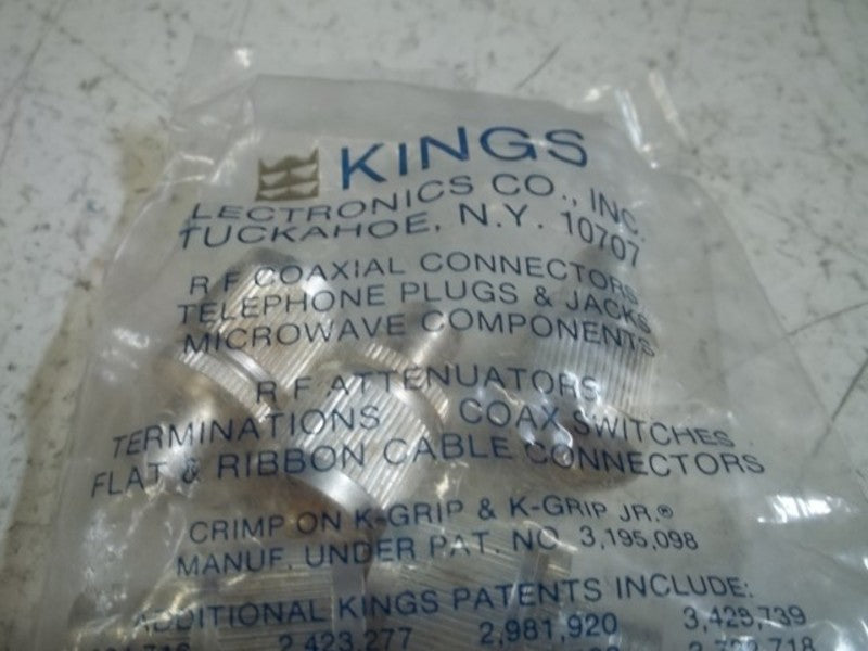 LOT OF 5 KINGS UG273/U COAXIAL CONNECTORS NSMP