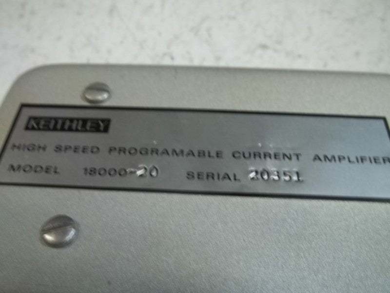 KEITHLEY 18000-20 HIGH SPEED PROGRAMABLE AMPLIFIER  UNMP