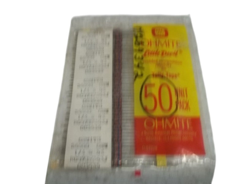 LOT OF 50 OHMITE RC07GF363J RESISTORS ON TALLY TAPE NSMP