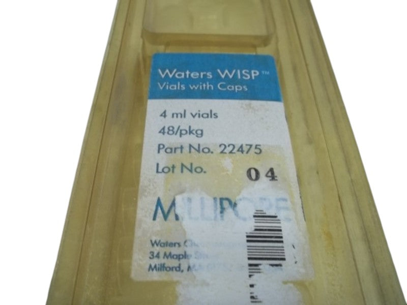 LOT OF 48 WATERS WISP 22475 VIALS WITH CAPS 4ML NSMP