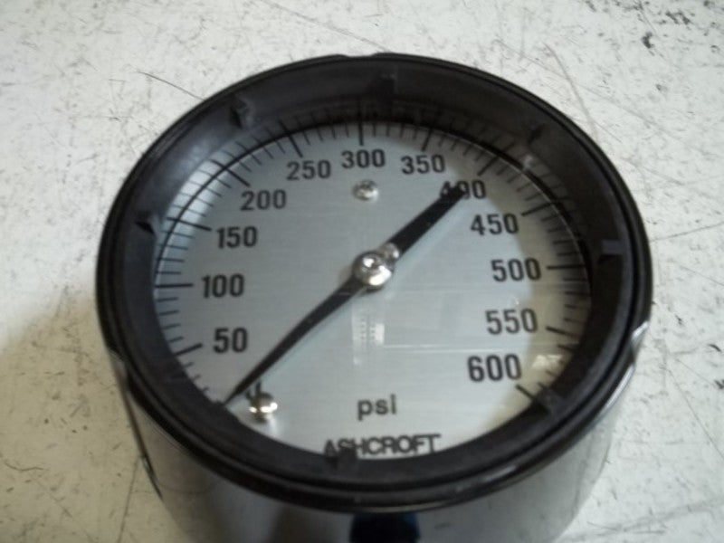 ASHCROFT 451220S04L-600# PRESSURE GAUGE 0-600 PSI  NSMP