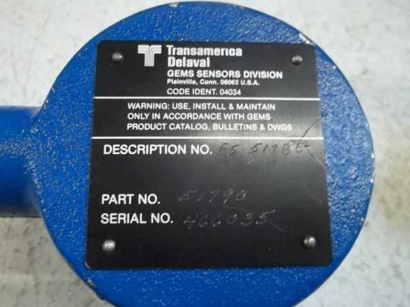 TRANSAMERICA DELAVAL 51790 FLOW-SWITCH  UNMP