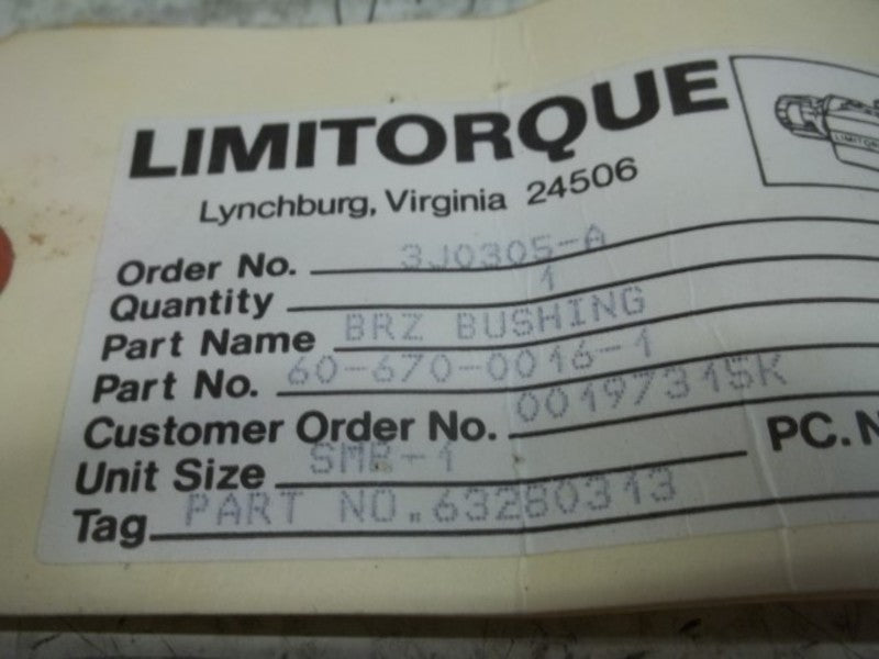 LOT OF 4 LIMITORQUE 60-670-0016-1 BRASS BUSHING NSNP
