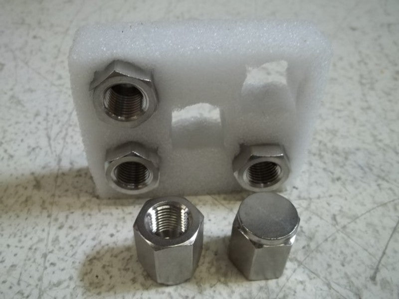 LOT OF 5 CAJON SS-4-CP PIPE CAP 1/4" NSMP