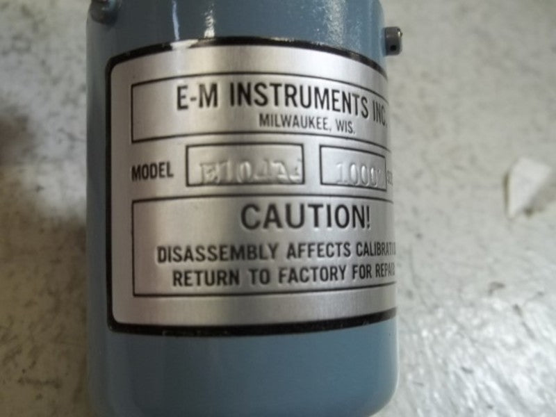 E-M INSTRUMENTS E104A GENERATOR AC TACHOMETER  UNMP