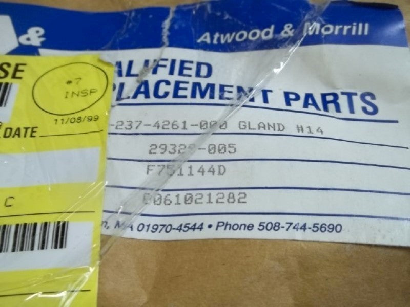 ATWOOD&MORRILL 35412-237-4261-000 GLAND #14  NSNP