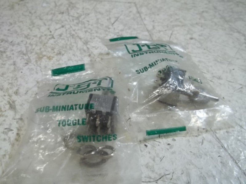 LOT OF 2 JBT JMT 321 SUB-MINI TOGGLE SWITCH NSMP