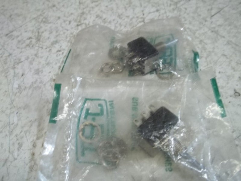 LOT OF 2 JBT JMT 321 SUB-MINI TOGGLE SWITCH NSMP