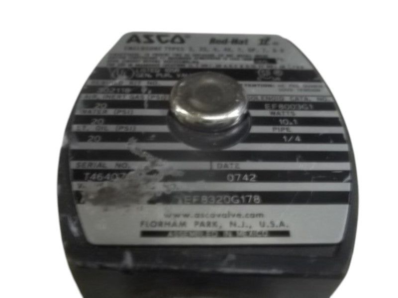 ASCO EF8320G178 VALVE 120/60 110/50  UNMP