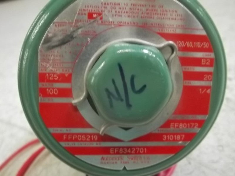 ASCO EF8342701 VALVE 120/60 110/50  UNMP