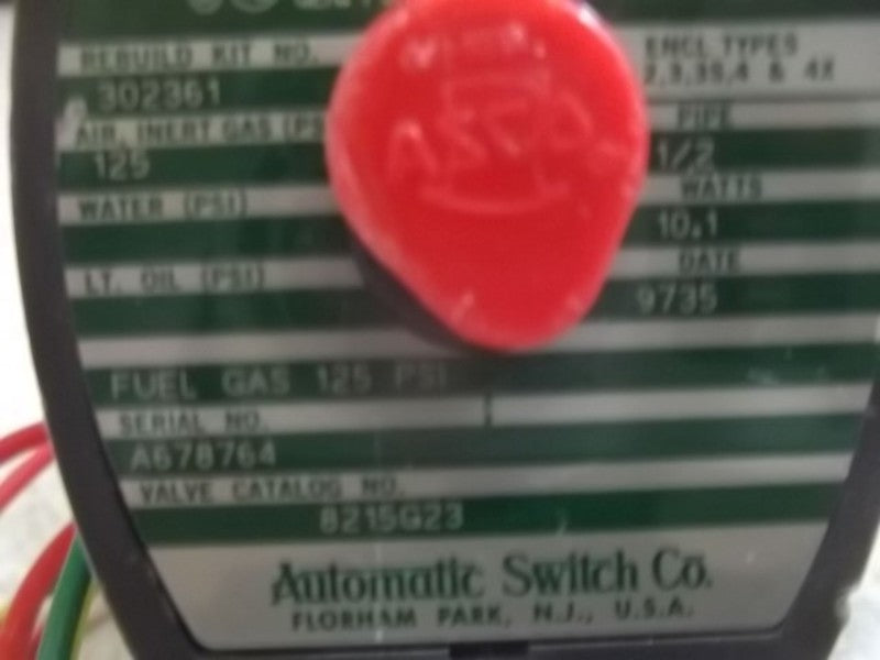 ASCO 8215G23 VALVE 120/60 110/50  UNMP