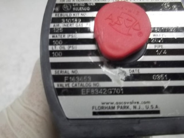 ASCO EF8342G701 VALVE 120/60  UNMP