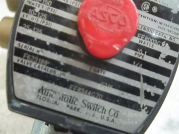 ASCO EF8344G70 VALVE 120/60 110/50  UNMP