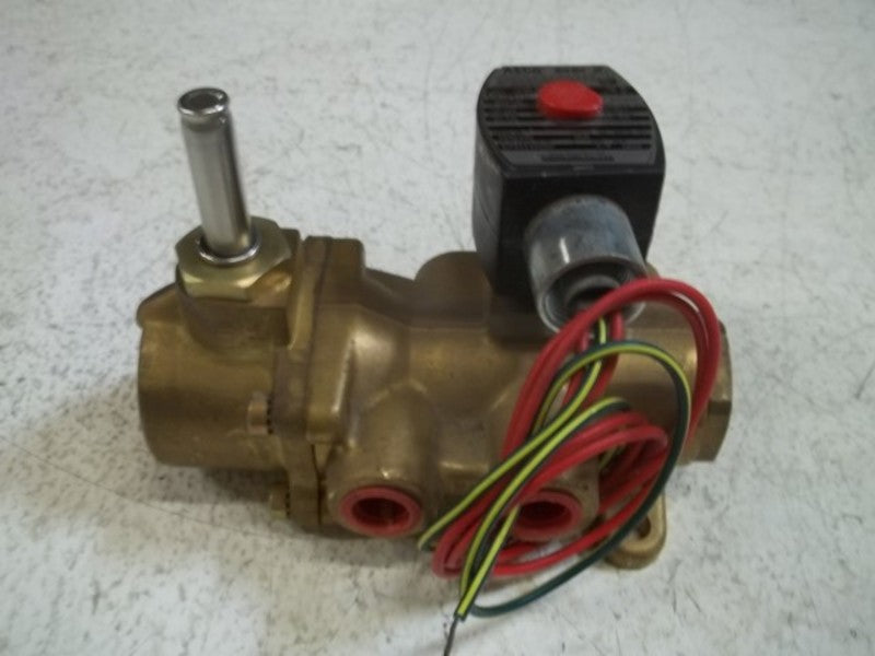 ASCO EF8344G080 SOLENOID VALVE 24/DC MISSING ONE COIL  UNMP