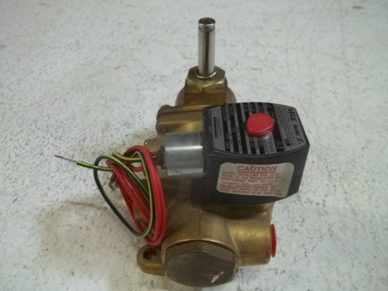 ASCO EF8344G080 SOLENOID VALVE 24/DC MISSING ONE COIL  UNMP