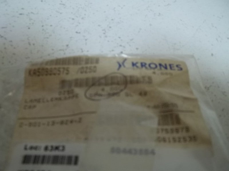LOT OF 3 KRONES 0-901-13-824-2 CAP 1 1/2" BLACK NSNP