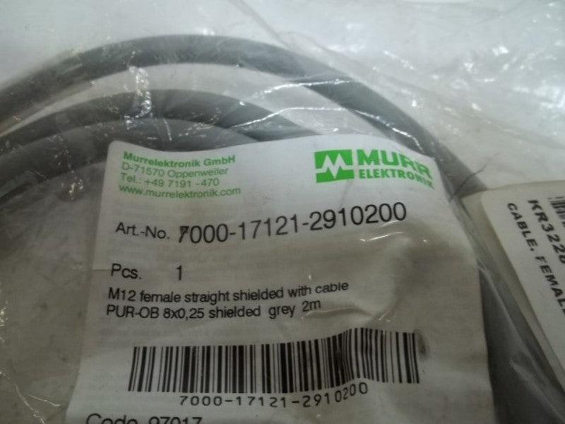 MURR ELEKTRONIK 7000-17121-2910200 FEMALE 8 PIN CABLE  NSNP