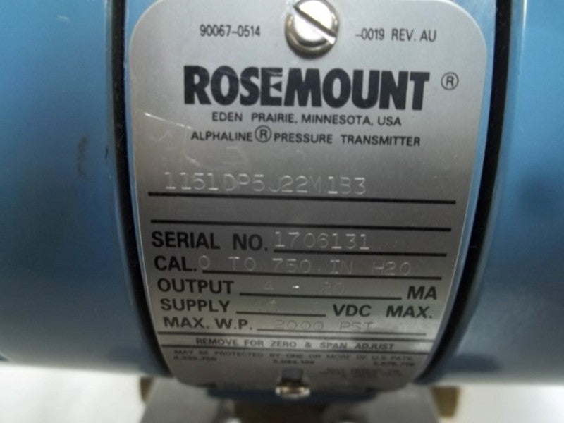 ROSEMOUNT 1151DP5J22M1B3 TRANSMITTER  NSNP