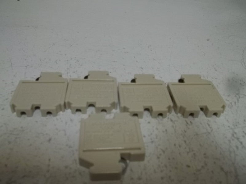 LOT OF 5 WEIDMULLER 454-615 TERMINAL BLOCK CONNECTOR NSMP