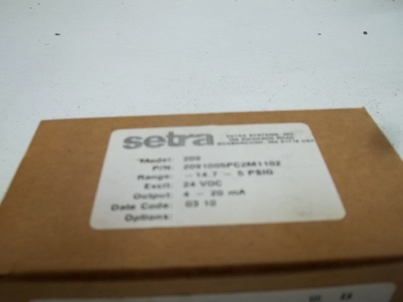 SETRA 2091005PC2M1102 TRANSDUCER 24 VDC  NSMP