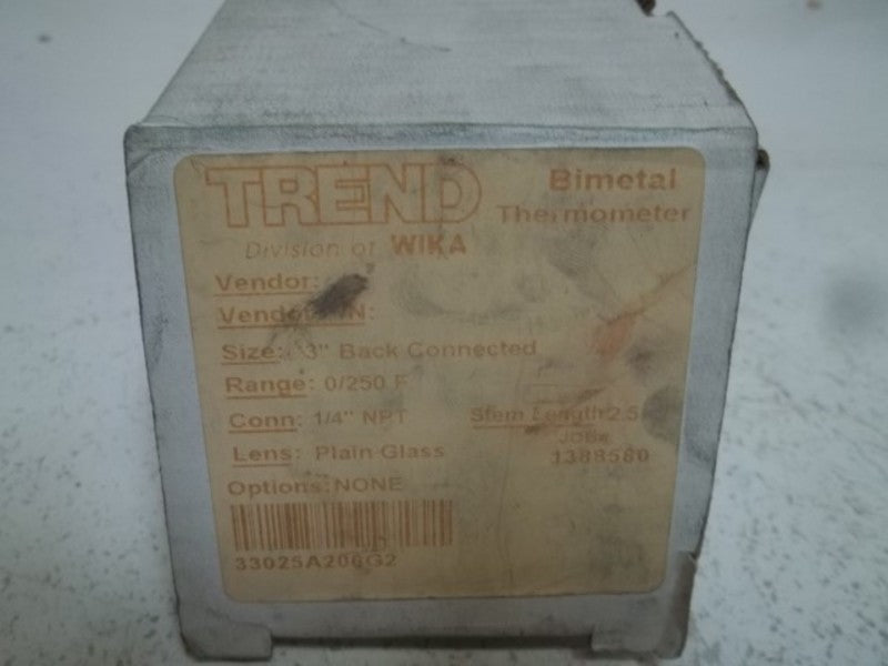 TREND 33025A206G2 BIMETAL THERMOMETER  NSMP