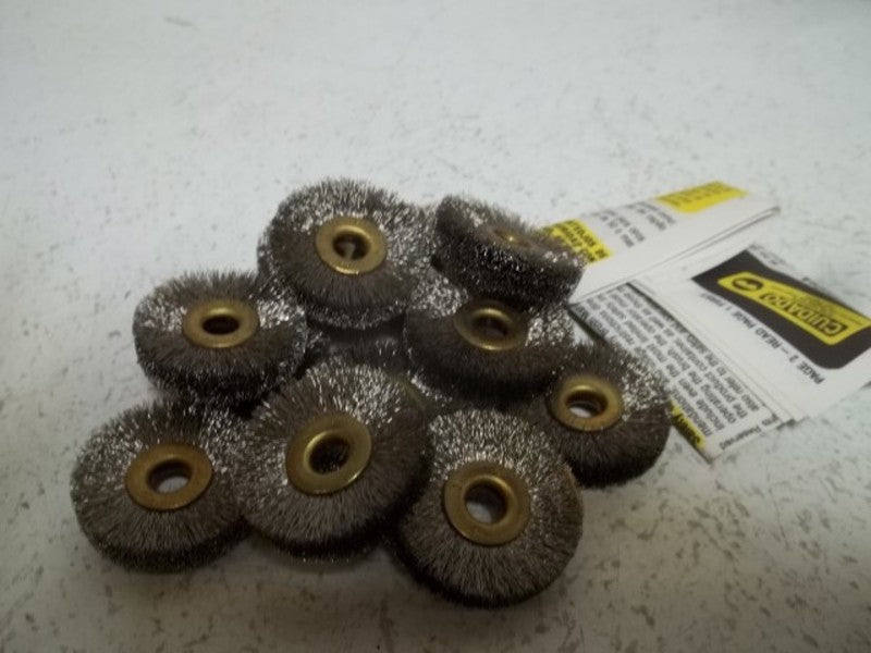 LOT OF 12 OSBORN 11073 CRIMPED WIRE WHEEL 1-1/4" NSMP