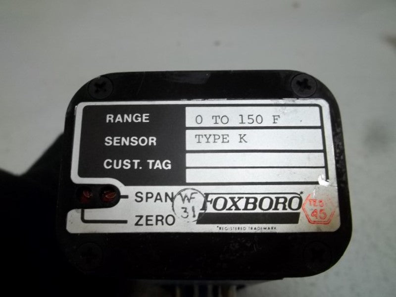 FOXBORO E93-B 0-150'F TEMPERATURE TRANSMITTER  UNMP