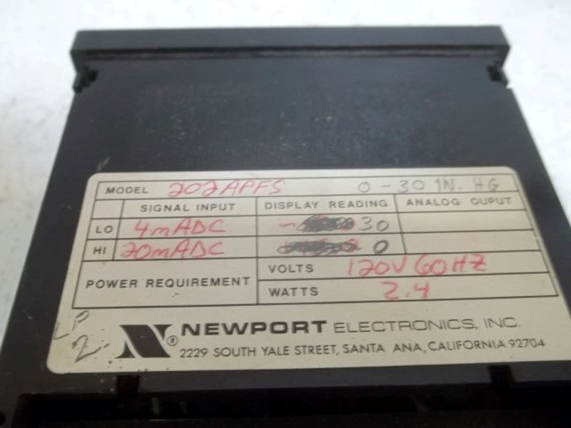 NSNPPORT 202APFS PROCESS RECEIVER METER 120V 60HZ  UNMP