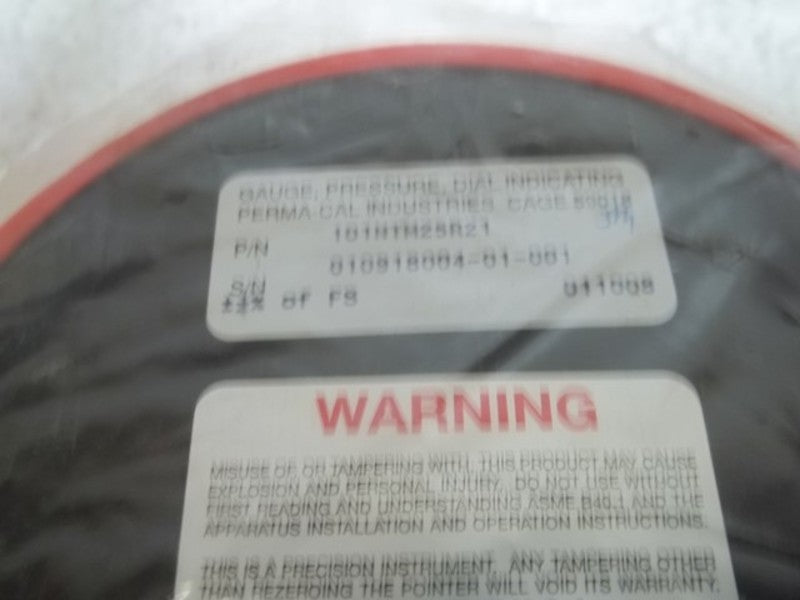 PERMA CAL 101NTM25R21 PRESSURE GAUGE  NSMP