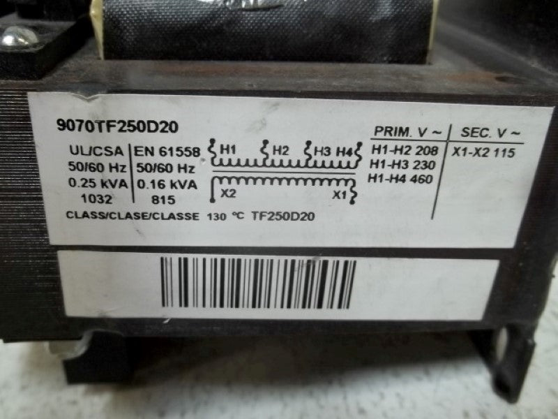 SQUARE D 9070TF250D20 UNMP