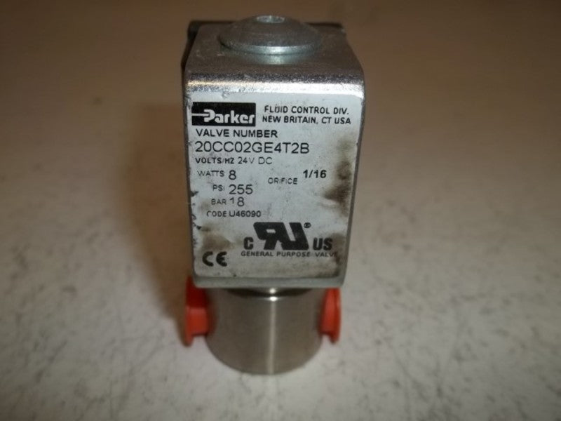 PARKER 20CC02GE4T2B VALVE 24V DC  UNMP